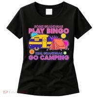 Some Grandmas Play Bingo Real Grandmas Go Camping Women's T-Shirt thumb 0
