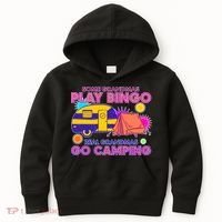 Some Grandmas Play Bingo Real Grandmas Go Camping Kids Hoodie thumb 0