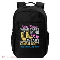 Some Heroes Wear Capes Mine Wears Combat Boots Backpack thumb 0