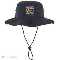 Some Heroes Wear Capes Mine Wears Combat Boots Bucket Hat thumb 0
