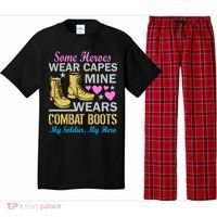 Some Heroes Wear Capes Mine Wears Combat Boots Pajama Set thumb 0