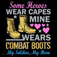 Some Heroes Wear Capes Mine Wears Combat Boots Women's Hoodie thumb 2