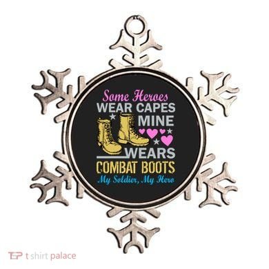 Some Heroes Wear Capes Mine Wears Combat Boots Ornament