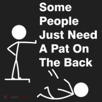 Some People Just Need A Pat On The Back Golf Towel thumb 3