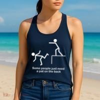 Some People Just Need A Pat The Back Women's Tank Top thumb 2