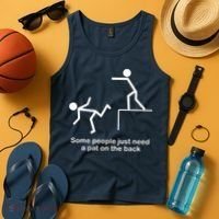 Some People Just Need A Pat The Back Tank Top thumb 4