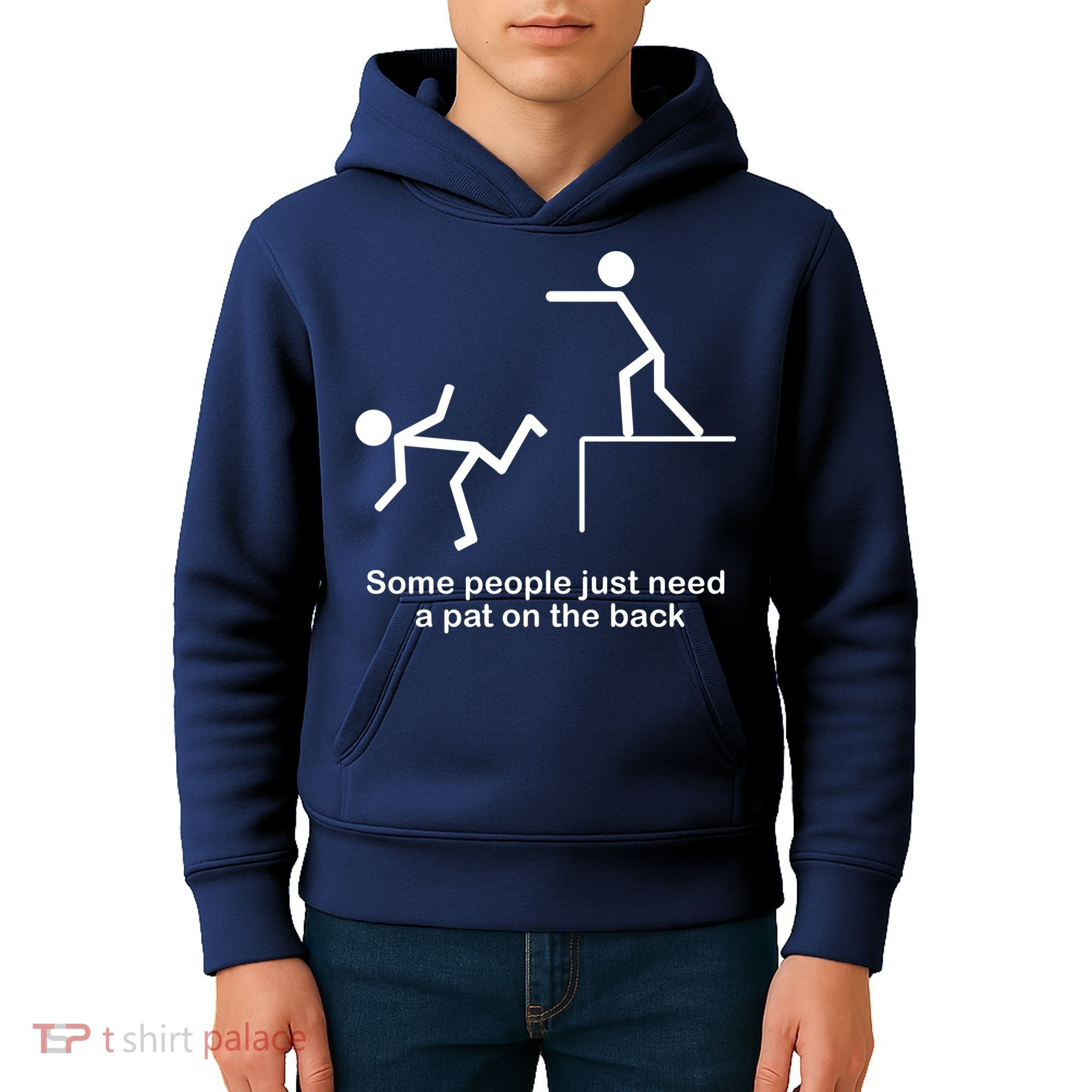Some People Just Need A Pat The Back Kids Hoodie