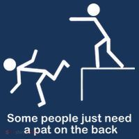 Some People Just Need A Pat The Back Kids Long Sleeve Shirt thumb 2