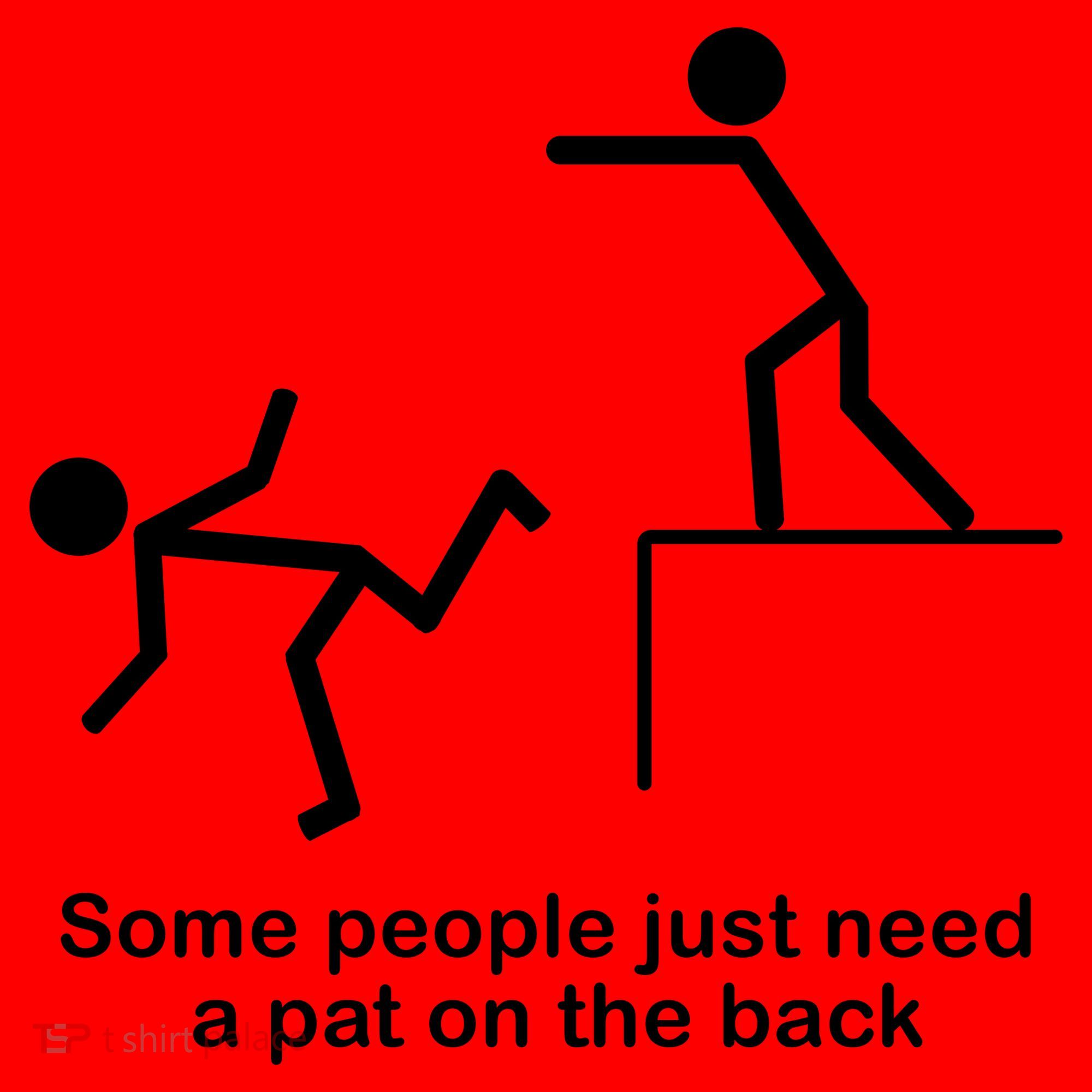 Some People Just Need A Pat The Back Santa Hat