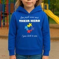 Some People Never Meet Their Hero I Gave Birth To Mine Kids Hoodie thumb 3