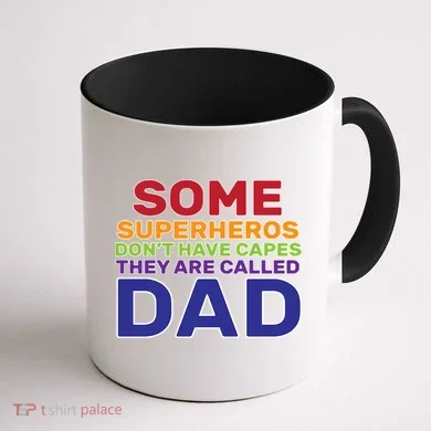 Some Superheros Don't Have Capes Dad Coffee Mug back