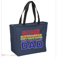 Some Superheros Don't Have Capes Dad Tote Bag thumb 2