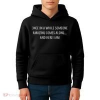 Someone Amazing Comes Along Kids Hoodie thumb 4