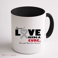 Someone I Love Needs A Cure Brain Cancer Awareness Coffee Mug thumb 1