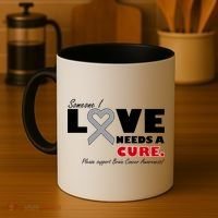 Someone I Love Needs A Cure Brain Cancer Awareness Coffee Mug thumb 4