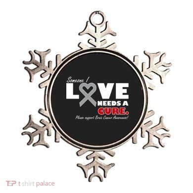 Someone I Love Needs A Cure Brain Cancer Awareness Ornament