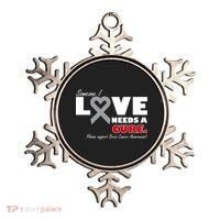 Someone I Love Needs A Cure Brain Cancer Awareness Ornament thumb 0