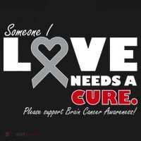 Someone I Love Needs A Cure Brain Cancer Awareness Ornament thumb 1