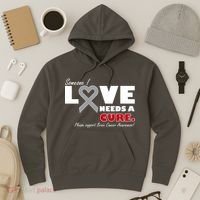 Someone I Love Needs A Cure Brain Cancer Awareness Hoodie thumb 3