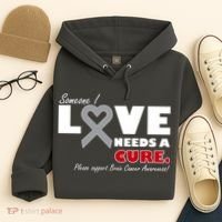 Someone I Love Needs A Cure Brain Cancer Awareness Hoodie thumb 4