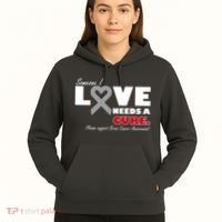 Someone I Love Needs A Cure Brain Cancer Awareness Hoodie thumb 5