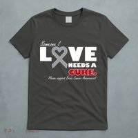 Someone I Love Needs A Cure Brain Cancer Awareness T-Shirt thumb 5