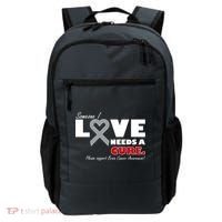 Someone I Love Needs A Cure Brain Cancer Awareness Backpack thumb 0