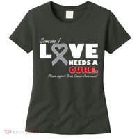 Someone I Love Needs A Cure Brain Cancer Awareness Women's T-Shirt thumb 0