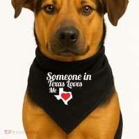 Someone In Texas Loves Me USA-Made Doggie Bandana thumb 1