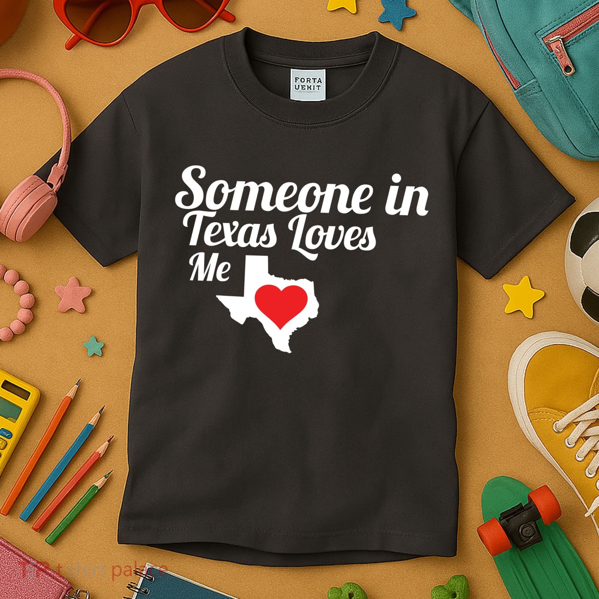 Someone In Texas Loves Me Kids T-Shirt