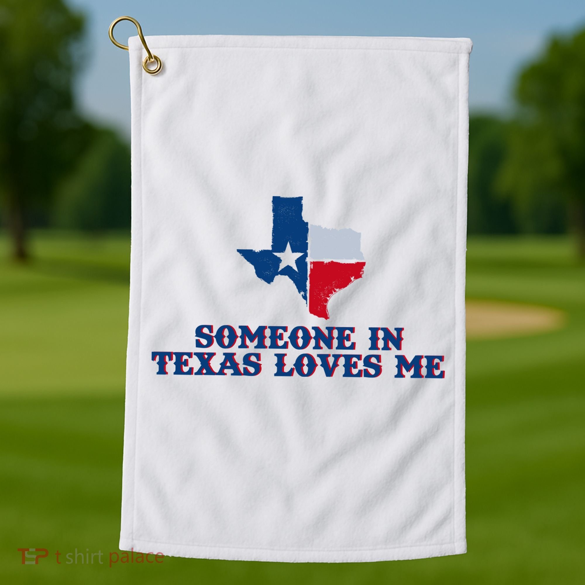 Someone In Texas Loves Me Home State Golf Towel