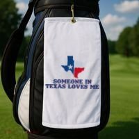 Someone In Texas Loves Me Home State Golf Towel thumb 2