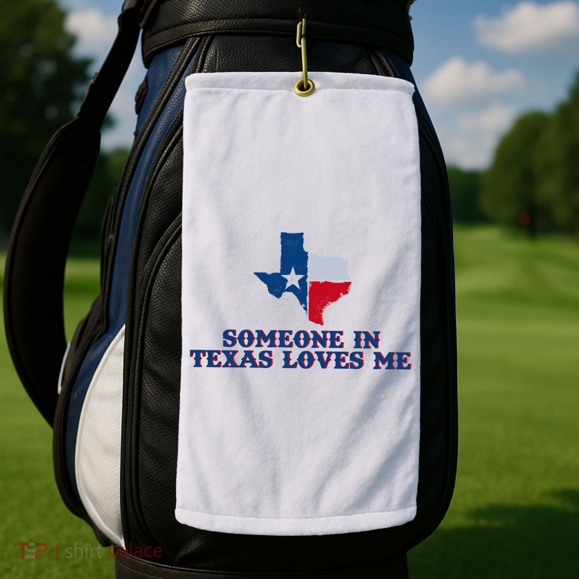 Someone In Texas Loves Me Home State Golf Towel