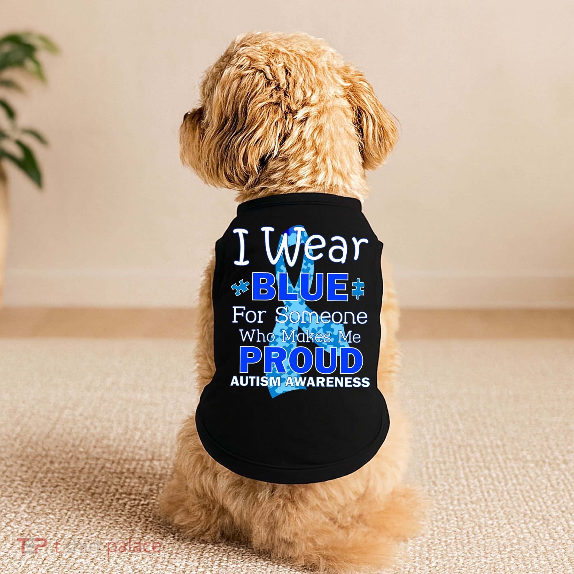 Someone Who Makes Me Proud Autism Awareness Doggie Tank