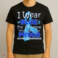 Someone Who Makes Me Proud Autism Awareness T-Shirt thumb 3