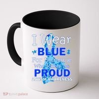 Someone Who Makes Me Proud Autism Awareness Coffee Mug thumb 0