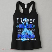 Someone Who Makes Me Proud Autism Awareness Women's Tank Top thumb 3