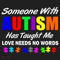 Someone With Autism Has Taught Me Golf Towel thumb 3