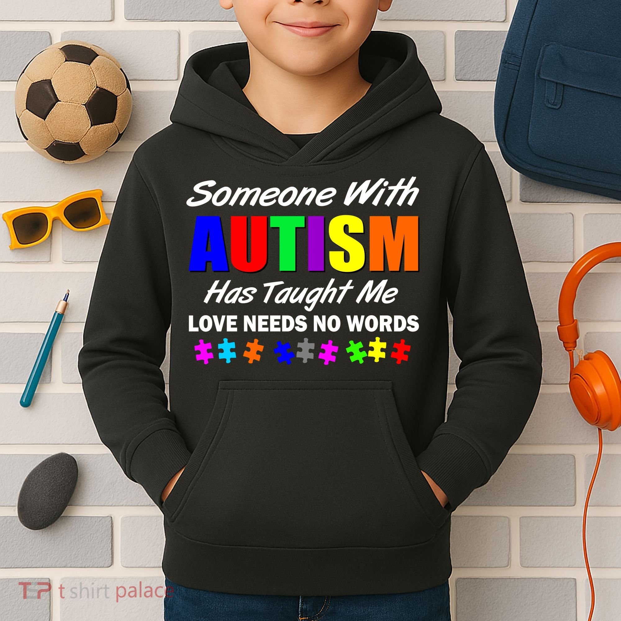 Someone With Autism Has Taught Me Kids Hoodie