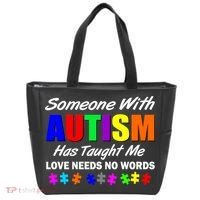 Someone With Autism Has Taught Me Tote Bag thumb 0