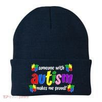 Someone With Autism Makes Me Proud Beanie thumb 0