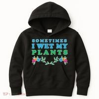 Sometimes I Wet My Plants Kids Hoodie thumb 0