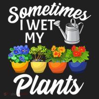 Sometimes I Wet My Plants Gardening Beanie thumb 2