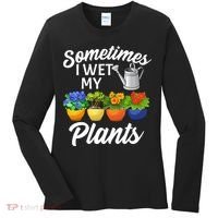 Sometimes I Wet My Plants Gardening Women's Long Sleeve Shirt thumb 0