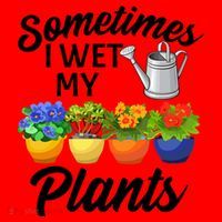 Sometimes I Wet My Plants Gardening Santa Hat thumb 1