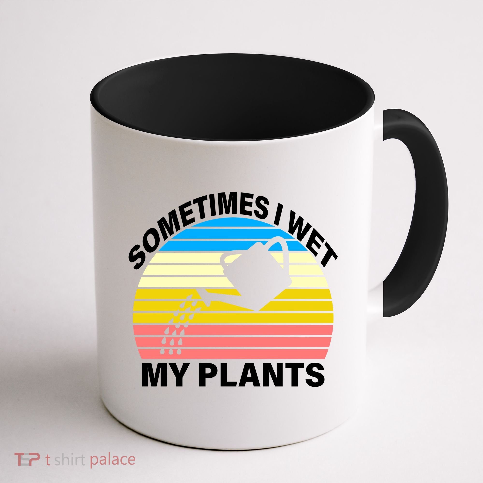 Sometimes I Wet My Plants Retro Coffee Mug