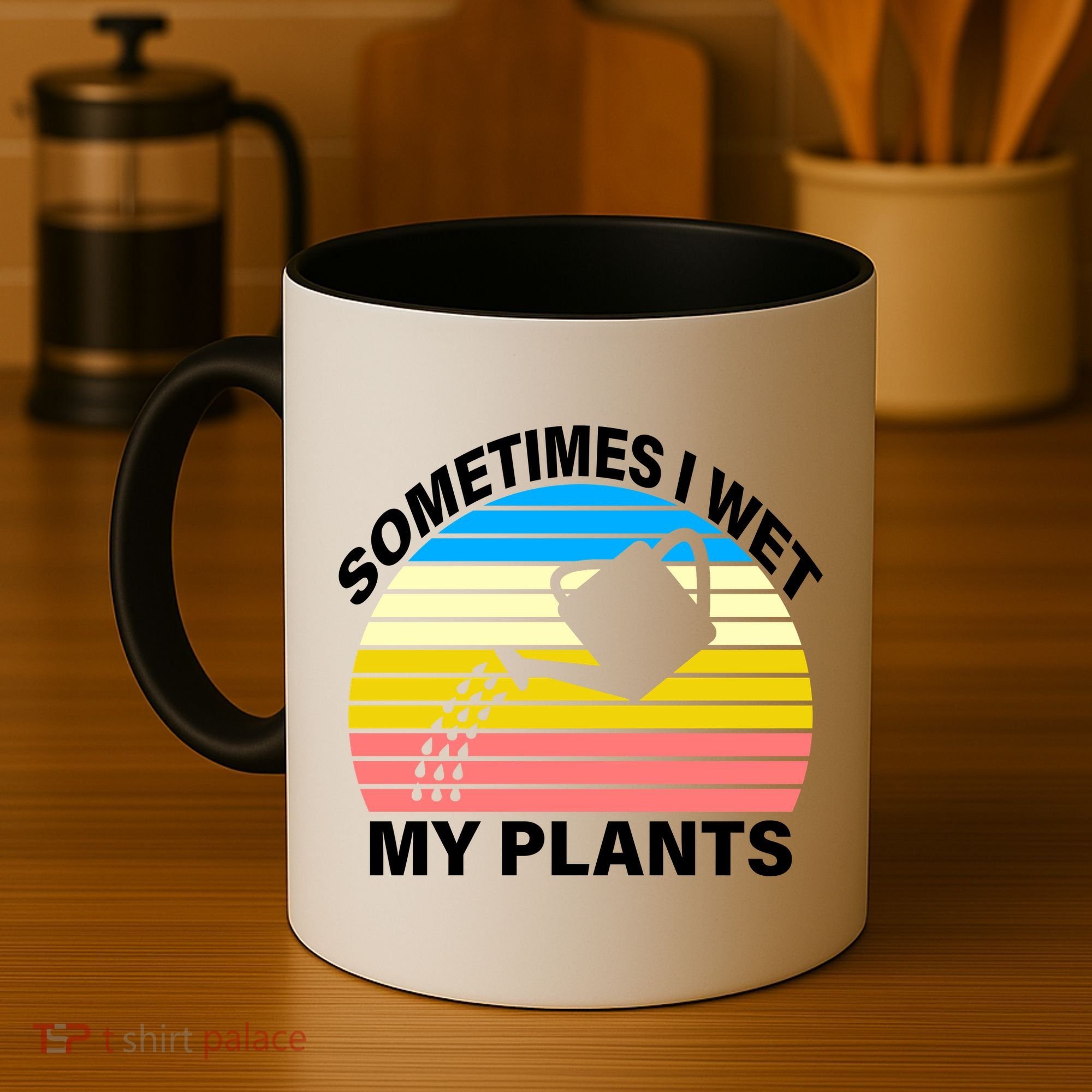 Sometimes I Wet My Plants Retro Coffee Mug