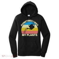 Sometimes I Wet My Plants Retro Women's Hoodie thumb 0