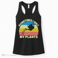 Sometimes I Wet My Plants Retro Women's Tank Top thumb 0