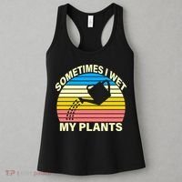 Sometimes I Wet My Plants Retro Women's Tank Top thumb 3
